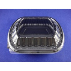 PP Black Container w/ Clear OPS Lid